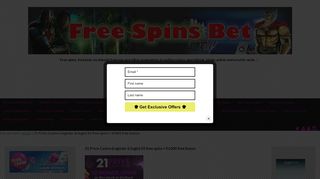 
                            9. 21 Prive Casino (register & login) 50 free spins + €1000 free ...