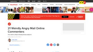 
                            2. 21 Weirdly Angry Mail Online Commenters - …