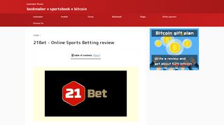 
                            2. 21Bet - Online Sports Betting review - bookmaker × sportsbook ...