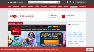
                            5. 21nova Casino Online Casino Review - freecasinogames.net