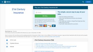 
                            3. 21st Century Insurance | Pay Your Bill Online | doxo.com