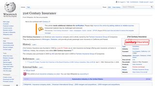
                            8. 21st Century Insurance - Wikipedia
