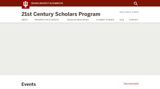 
                            8. 21st Century Scholars Program: Indiana University Bloomington