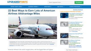 
                            3. 22 Best Ways To Earn American Airlines AAdvantage Miles [2019]