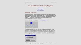 
                            5. 2.2 Installation of the Inquiry Program - DYABOLA Login