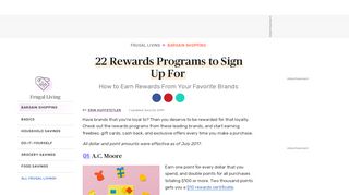 
                            1. 22 Rewards Programs to Sign Up For