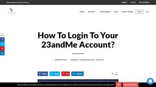 
                            3. 23andMe Login: How Do I Login To My 23andMe Account?
