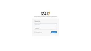 
                            1. [24]7-Inc. - Login