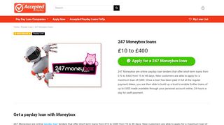 
                            2. 247 Moneybox loans | | Payday Loans UK