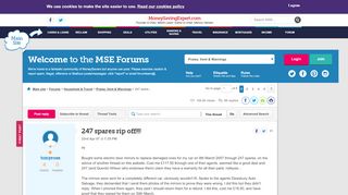 
                            5. 247 spares rip off!!! - Page 2 - MoneySavingExpert.com Forums