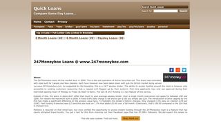 
                            11. 247Moneybox Loans @ www.247moneybox.com - …