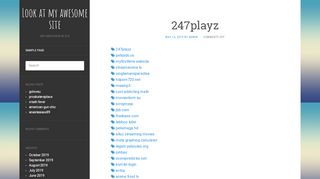 
                            8. 247playz – Look at my awesome site