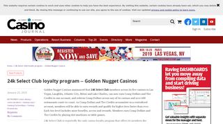 
                            7. 24k Select Club loyalty program -- Golden Nugget Casinos ...