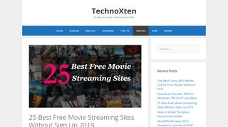 
                            9. 25 Best Free Movie Streaming Sites Without Sign Up 2019