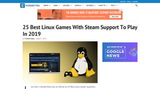 
                            8. 25 Best Linux Games With Steam Support To Play In 2019 - Fossbytes
