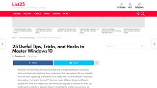 
                            9. 25 Useful Tips, Tricks, and Hacks to Master Windows 10
