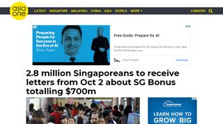 
                            8. 2.8 million Singaporeans to receive letters from Oct …