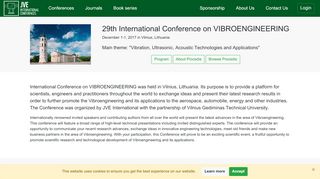 
                            7. 29th Conference in Vilnius, Lithuania | JVE Conferences