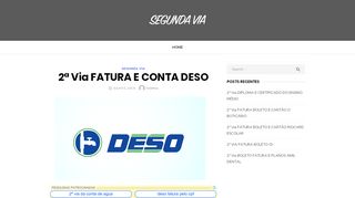 
                            7. 2ª Via FATURA E CONTA DESO COMO SOLICITAR E …