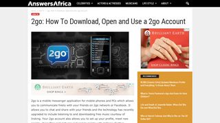 
                            3. 2go: How To Download, Open and Use a 2go Account