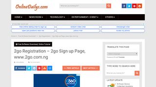 
                            3. 2go Registration - 2go Sign up Page, www.2go.com.ng ...