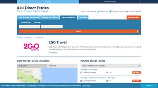 
                            2. 2GO Travel - Ferry Booking, timetables and tickets