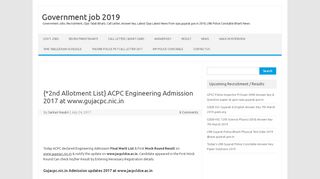 
                            7. {*2nd Allotment List} ACPC Engineering Admission 2017 at ...