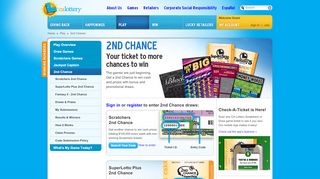 
                            4. 2nd Chance - California Lottery