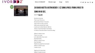 
                            9. 2U David Guetta Justin Bieber | EZ Song Lyrics: From ...