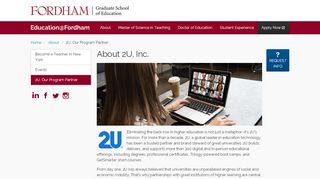 
                            7. 2U, Our Program Partner | Education@Fordham