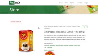 
                            4. 3 Corações Traditional Coffee (10 x 500g) - Carioca's