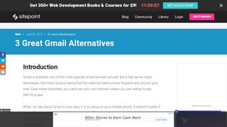 
                            7. 3 Great Gmail Alternatives — SitePoint