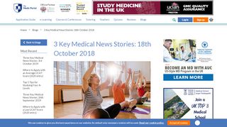 
                            1. 3 Key Medical News Stories: 18th October 2018 - The Medic Portal
