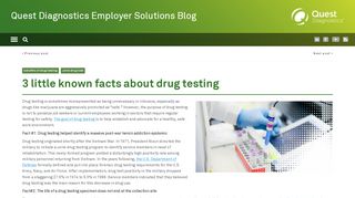 
                            9. 3 little known facts about drug testing | Quest Diagnostics