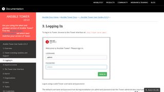 
                            1. 3. Logging In — Ansible Tower User Guide v3.5.2