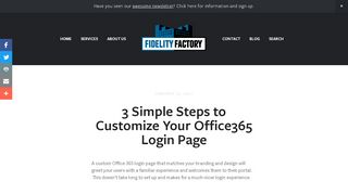 
                            11. 3 Simple Steps to Customize Your Office365 Login Page — Fidelity ...