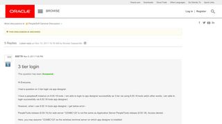 
                            8. 3 tier login | Oracle Community