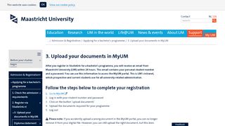 
                            2. 3. Upload your documents in MyUM - Maastricht University