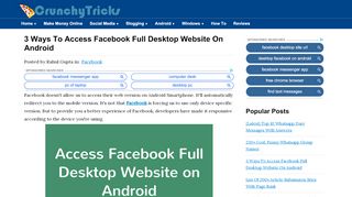 
                            6. 3 Ways To Access Facebook Full Desktop Website On Android
