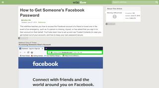 
                            2. 3 Ways to Get Someone's Facebook Password - wikiHow
