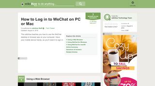 
                            4. 3 Ways to Log in to WeChat on PC or Mac - wikihow.tech