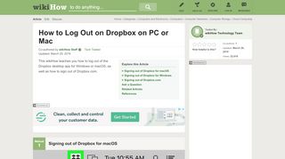 
                            1. 3 Ways to Log Out on Dropbox on PC or Mac - …