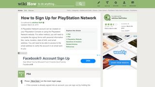 
                            8. 3 Ways to Sign Up for PlayStation Network - wikiHow