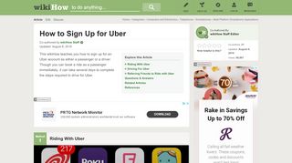 
                            7. 3 Ways to Sign Up for Uber - wikiHow