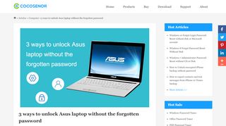 
                            2. 3 ways to unlock Asus laptop without the forgotten password