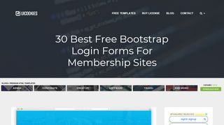 
                            11. 30 Best Free Bootstrap Login Forms For Membership Sites