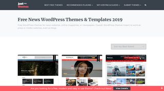 
                            3. 30+ Best Free News WordPress Themes 2019 - JustFreeThemes