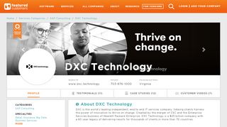 
                            5. 30 Customer Reviews & Customer References of DXC Technology ...