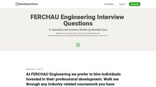 
                            9. 31 FERCHAU Engineering GmbH Interview Questions | MockQuestions