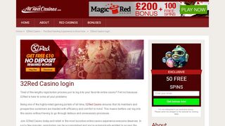 
                            2. 32Red Casino—Login